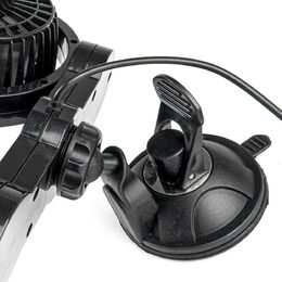 Ventilátor do auta s přísavkou 2x10,2cm 24V