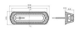 PROFI výstražné LED světlo vnější, oranžové, 12-24V, ECE R65