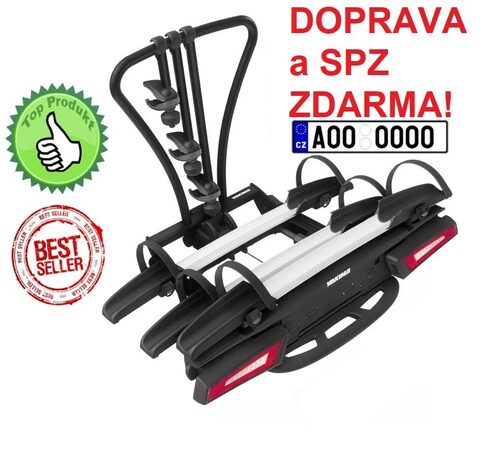 Nosič 3 kol YAKIMA JustClick EVO 3 na tažné zařízení SPZ A DOPRAVA ZDARMA!