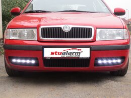 x LED světla pro denní svícení Škoda Octavia I 2000-10, ECE