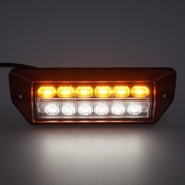 PREDATOR oranžový 6x2W + pracovní světlo, 12-24V, červený, ECE R65