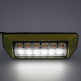 PREDATOR oranžový 6x2W + pracovní světlo, 12-24V, žlutý, ECE R65