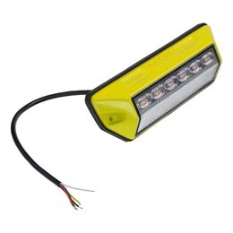 PREDATOR oranžový 6x2W + pracovní světlo, 12-24V, žlutý, ECE R65