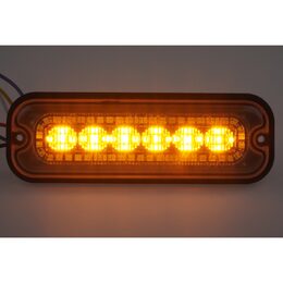 Přední bílé obrysové LED světlo s výstražným oranžovým světlem, 12-24V, ECE R65