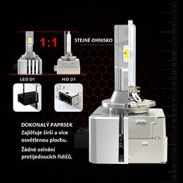 LED D1S/D1R bílá, 9000LM, 60LED