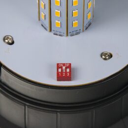 x LED maják, 12-24V, oranžový, 80x SMD5050, ECE R10