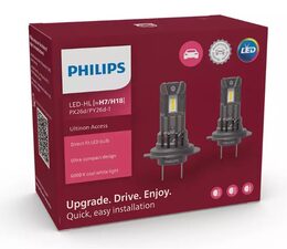 LED autožárovky H7, 12V, 20W PHILIPS Ultinon Access 2500 - 2ks