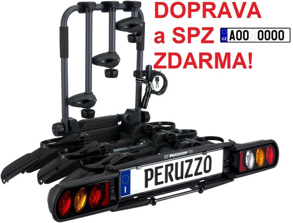 Nosič kol Peruzzo Pure Instinct 3 na tažné zařízení DOPRAVA A SPZ ZDARMA