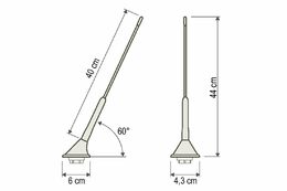 AM/FM střešní pasivní anténa 60°