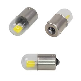LED BAU15s bílá, 12V, 1LED/COB, celosklo
