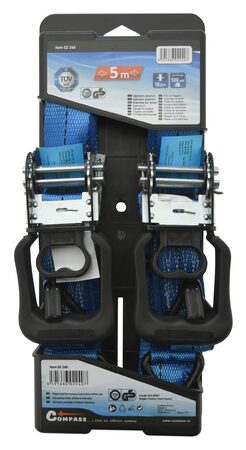 Popruh s ráčnou a háky 2ks 400daN 32mm x 4,90m TÜV