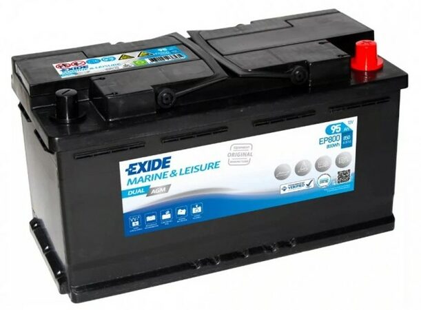 Trakční baterie 12V 95Ah EXIDE DUAL AGM