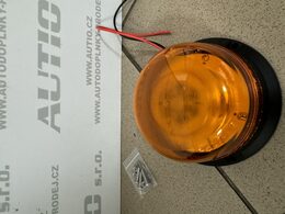 LED maják, 12-24V, 36x LED oranžový, pevná montáž, ECE R65 R10 - 136x73mm
