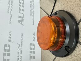 LED maják, 12-24V, 12x LED oranžový, magnet, ECE R65 R10