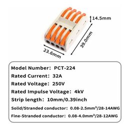 Rychlospojka SPL-4 se svorkou pro kabely 0,75-2,5mm2