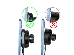 Magnetický držák s Qi dobíjením s aktivním chlazením do mřížky ventilace (MagSafe compatib