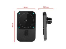 Magnetický držák s Qi dobíjením do mřížky ventilace (MagSafe compatible)