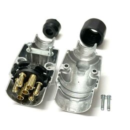 Zástrčka 7.kontaktová, 12 V, aluminium