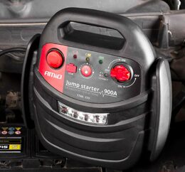 Startovací zdroj s kompresorem 4v1, 17000 mAh/900A 12V