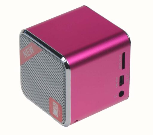 MP3 přehrávač růžový + FM rádio