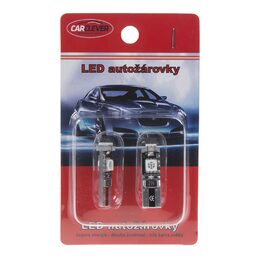 LED žárovka 12V T10 oranžová, 3LED/3SMD