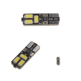 LED žárovka 12V s paticí T10, bílá 6LED/5730SMD