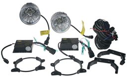 x LED světla pro denní svícení, kulatá 92mm, ECE