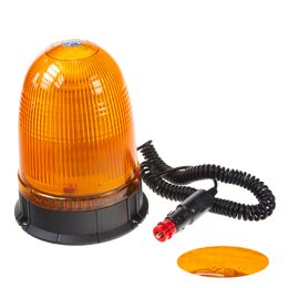 x LED maják, 12-24V, oranžový magnet, 80x SMD5050, ECE R10