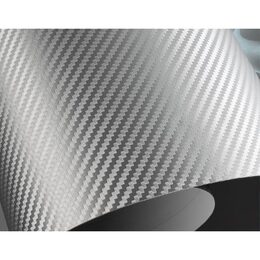 FOLIE OZDOBNÁ 3Dcarbon stříbrný 100x152cm