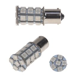LED BA15s oranžová, 12V, 27LED/3SMD