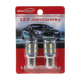 BAU15S bílá, 12SMD Samsung + 3W Osram 10-30V