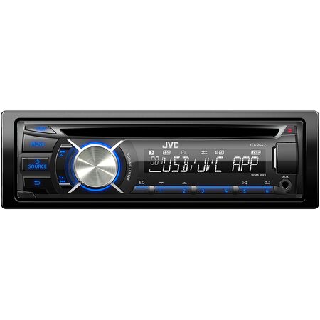 JVC autorádio s CD, MP3, USB, modré podsvícení, připojení pro Bluetooth adaptér