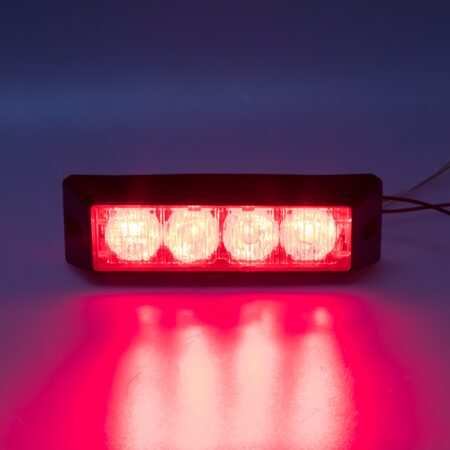x PROFI výstražné LED světlo vnější, 12-24V, červené