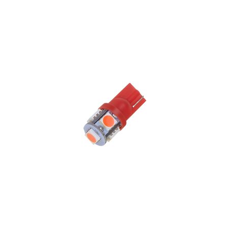 LED T10 červená, 12V, 5LED/3SMD