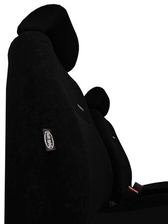 Autopotahy Škoda Octavia II, dělená s loketní opěrkou, ELEGANCE ALCANTARA černé