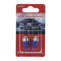LED T10 modrá, 12V, 5LED/3SMD