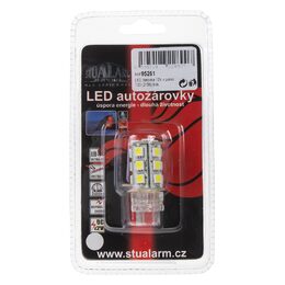 LED T20 (3156) bílá, 12V, 18LED/3SMD