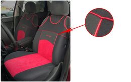 Autopotahy Autopotahy TUNING EXTREME s alcantarou, sada pro dvě sedadla, červené
