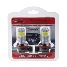 LED H11 bílá, COB 360°, 9-60V, 15W