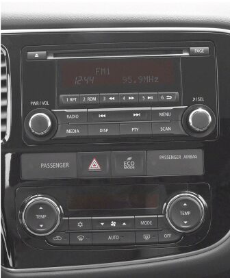 2DIN redukce pro Citroen Crosser, Mitsubishi Outlander, Peugeot 4007