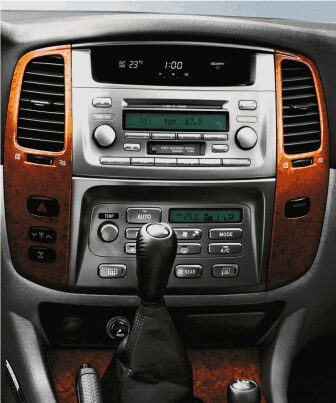 2DIN redukce pro Toyota Land Cruiser 100 2003-2008, Lexus LX-470 1997-2008