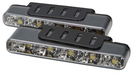 LED světla pro denní svícení, 160x25mm, ECE