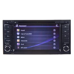 Autorádio pro VW Touareg 2004-2011 / T5 2003-2010 s 7" LCD, GPS, ČESKÉ MENU