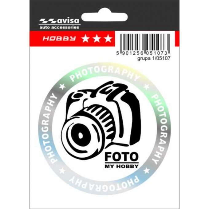 Samolepící dekory hobby - Fotograf průměr 9cm