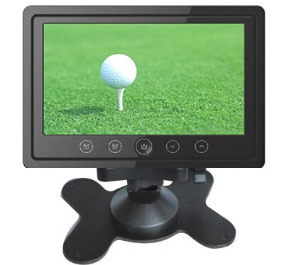 LCD monitor 7" do opěrky s IR vysílačem černý