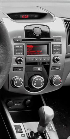2DIN redukce pro Kia Forte 2008- bez Clima