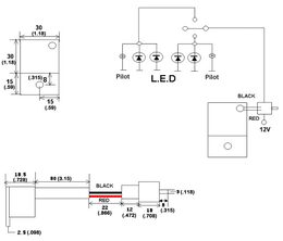 Přerušovač blinkrů LED, 12V, 0,05-10A, pro motocykly