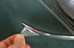 Ozdobná lišta samolepící chrom profil ,,U" 12 x 10 mm - 4 metry