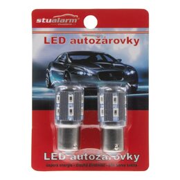 BAU15S oranžová, 12SMD Samsung + 3W Osram 10-30V