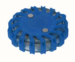 LED výstražné světlo 16LED, modré, set 6ks